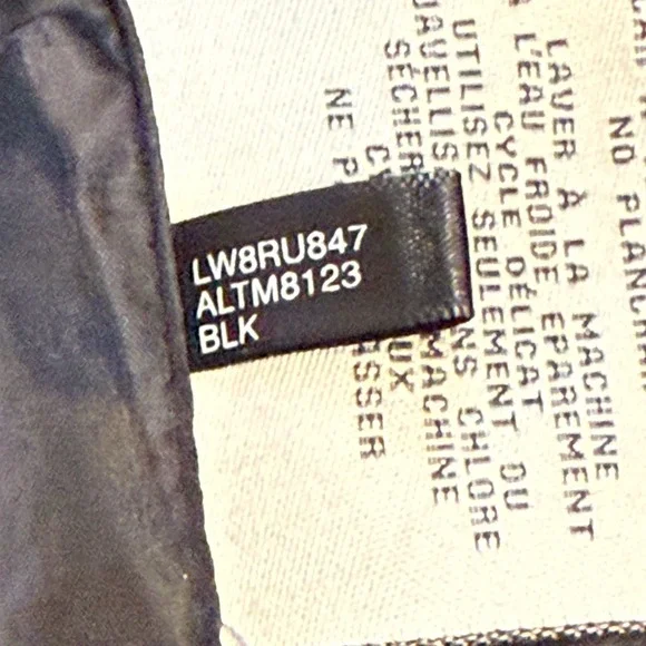 Levi Strauss & Co. Black Faux Leather Moto Jacket Gray Hoodie Womens Medium NEW - Picture 6 of 16